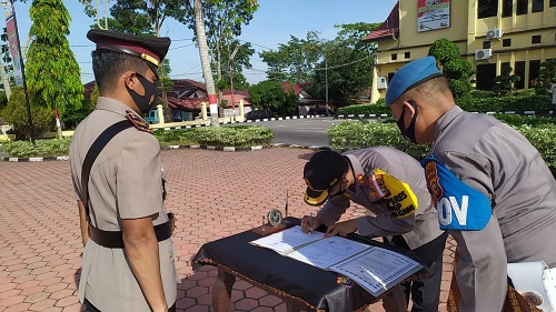 Kapolres Rohil Pimpin Sertijab Kasat Reskrim